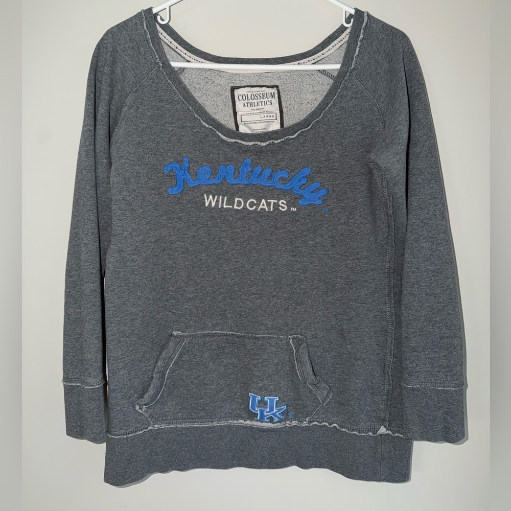 UK Kentucky Wildcats scoopneck sweatshirt - size large by Colosseum Athletics